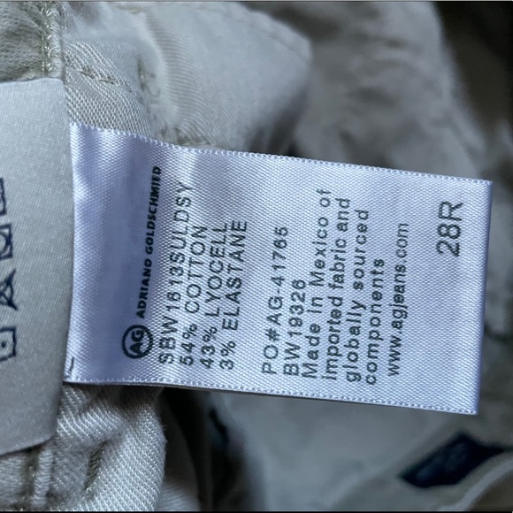 AG Caden tailored trouser muted light olive color - Picture 7 of 10